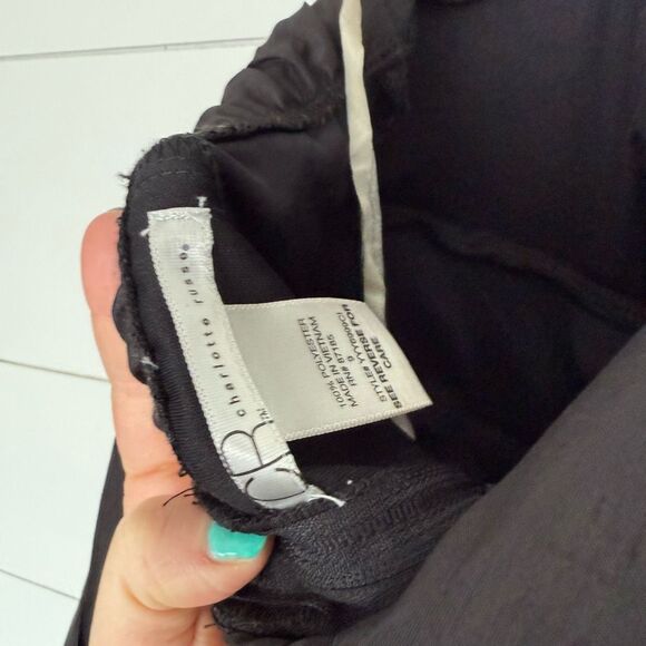 Charlotte Russe Women’s 9 Black Bow Mini Dress New - Picture 5 of 6